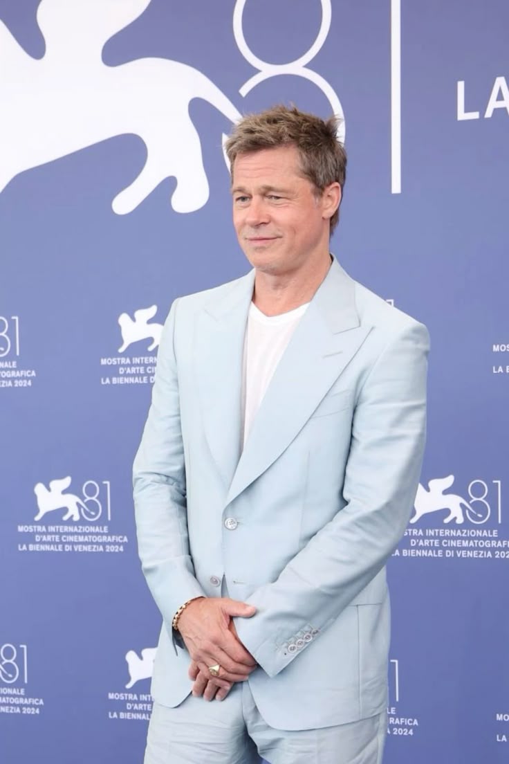 Bradley Pitt at the Venice Film Festival, 2024