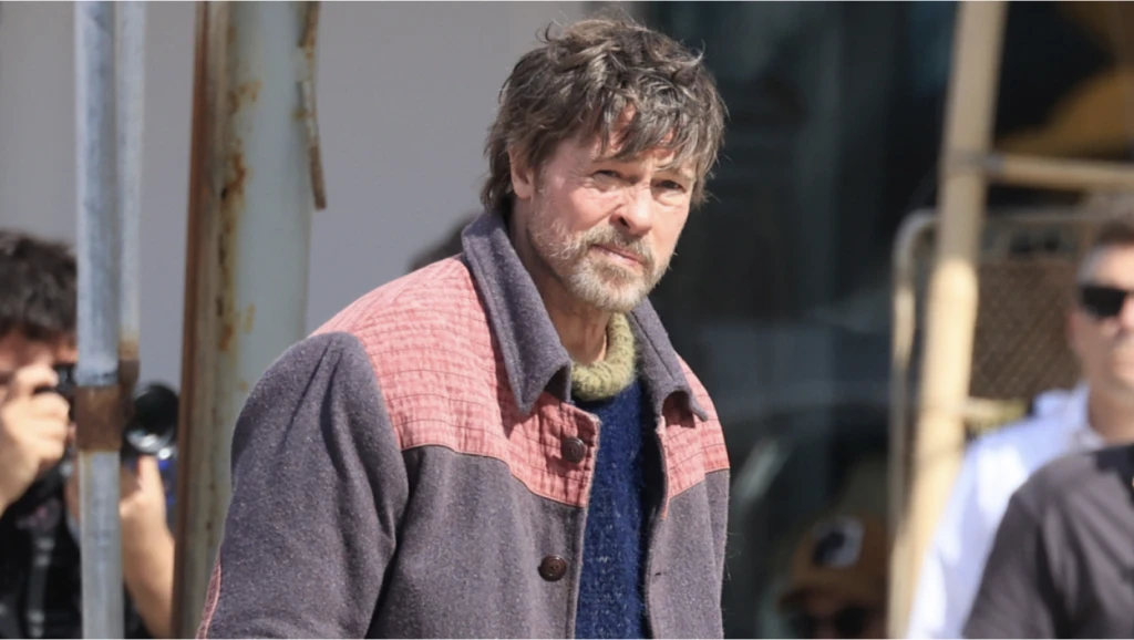 Bradley Pitt on location for The Riders